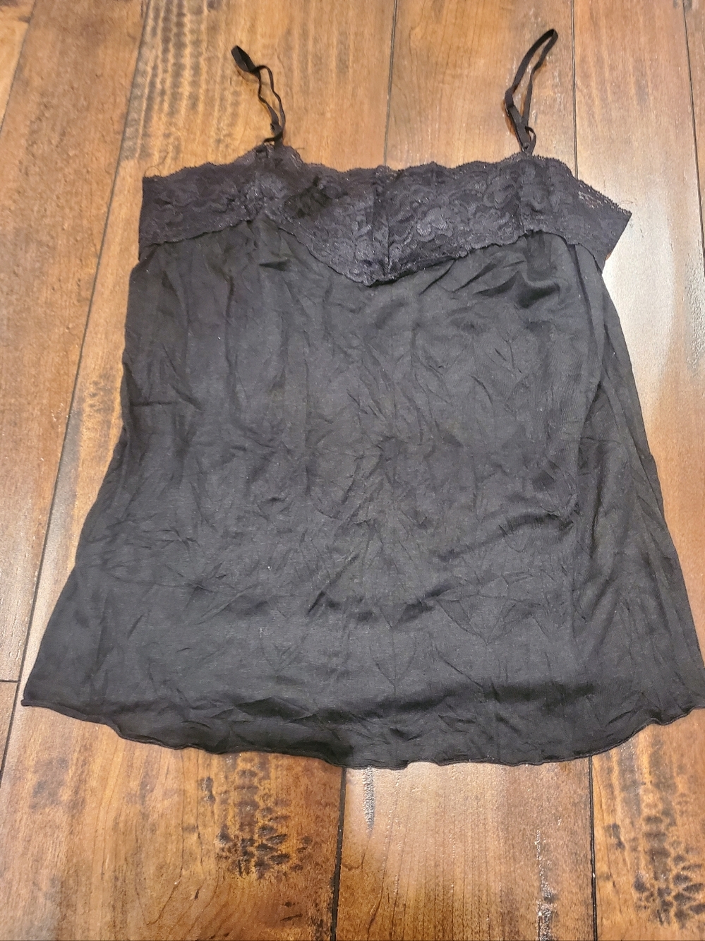 Eyeshadow Black Lace-Trim Camisole Large - Picture 3 of 8